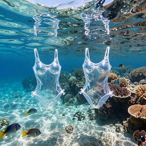 Transparent Swimsuits in Crystal Ocean