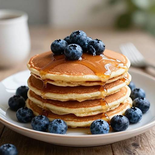 Blueberry Pancakes at Trewornan Manor