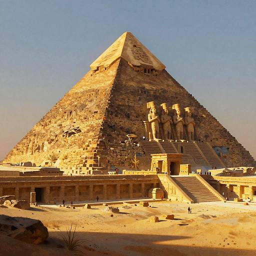 Sunrise Over Ancient Pyramid Temple