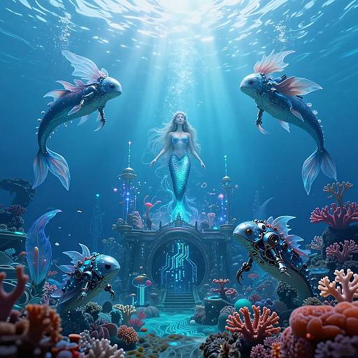Enchanted AI Underwater Kingdom