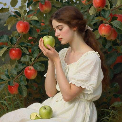 Classical-Inspired Woman with Apples