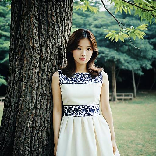 Stunning Korean Party Dress in Nature