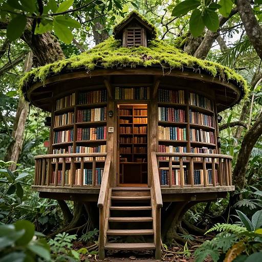 Enchanted Treehouse Library Sanctuary