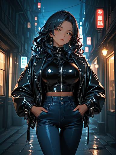 Edgy Urban Fashion Portrait of Woman