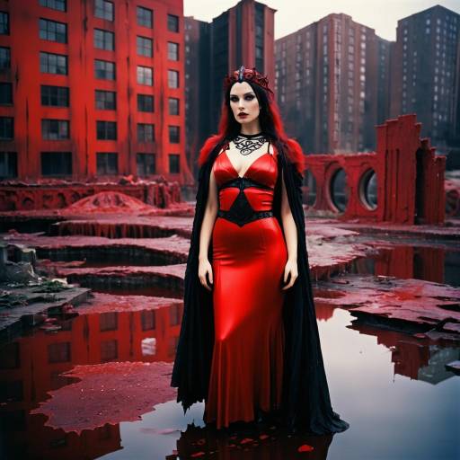 Celtic Goddess in Post-Apocalyptic Ruins
