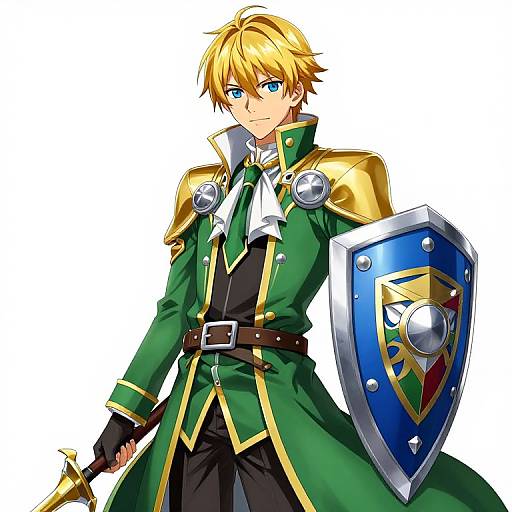 Rising Shield Hero in Green Armor