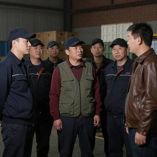 Men in Industrial Warehouse Setting