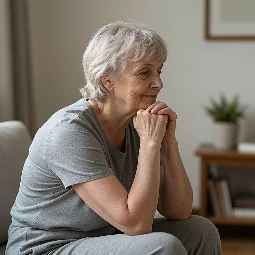 Elderly Woman's Journey to Healing