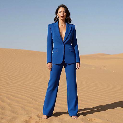 Woman in Blue Nebula Suit