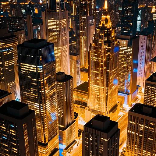 Neon-Lit Dreamlike Metropolis