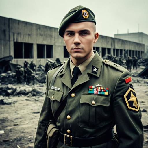 Apocalyptic Male Cosplay in Army Uniform
