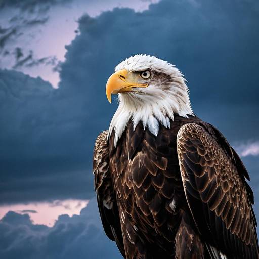 Majestic Eagle in Twilight Serenity Majestic Eagle in Twilight Serenity