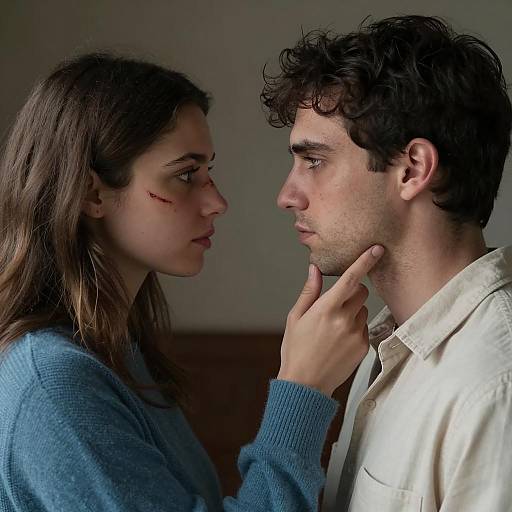 Intense Connection: A Moment Captured