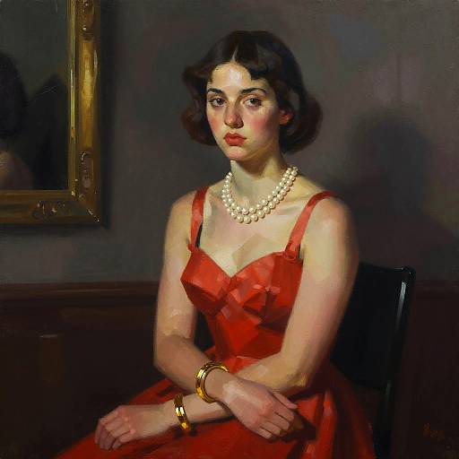 Cubist Digital Portrait of Woman