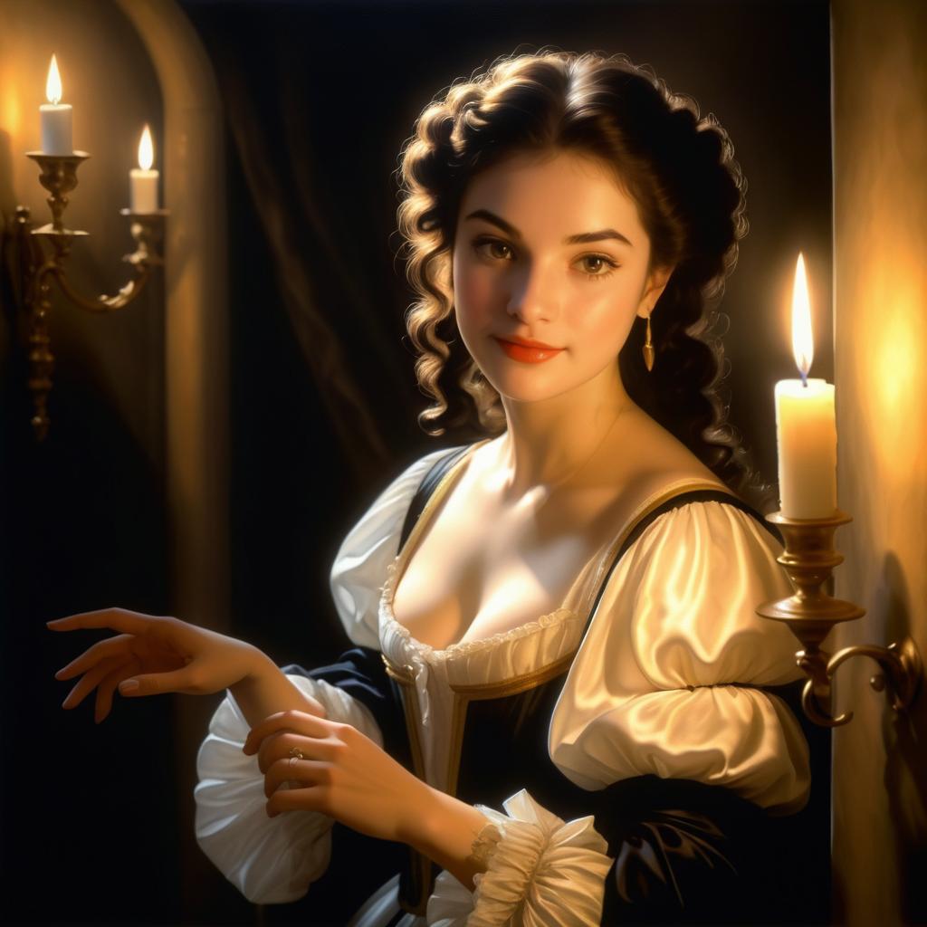 Intimate Baroque Portrait of a Woman