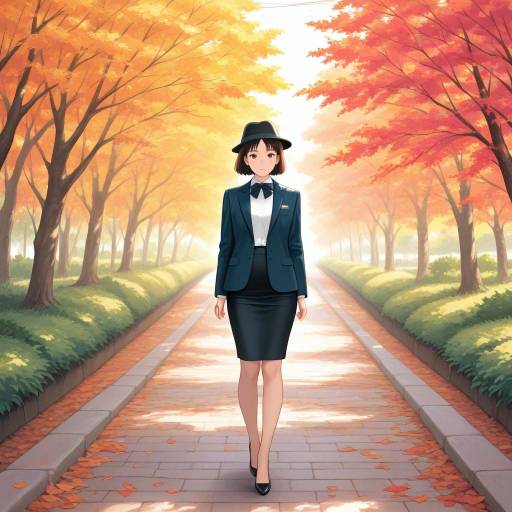 Elegant Autumn Chic by the Riverside