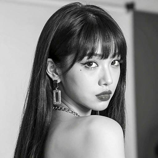 Dramatic Portrait of a Stylish Woman