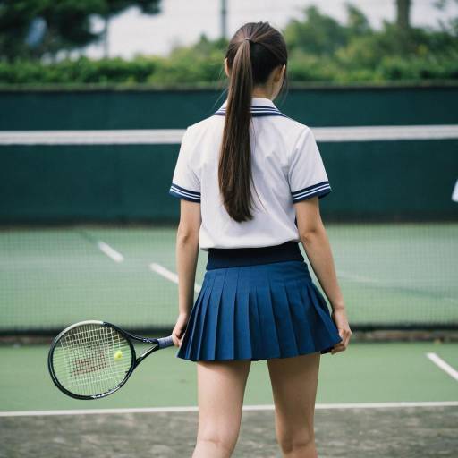 Realistic Tennis Skirt School Uniform Look