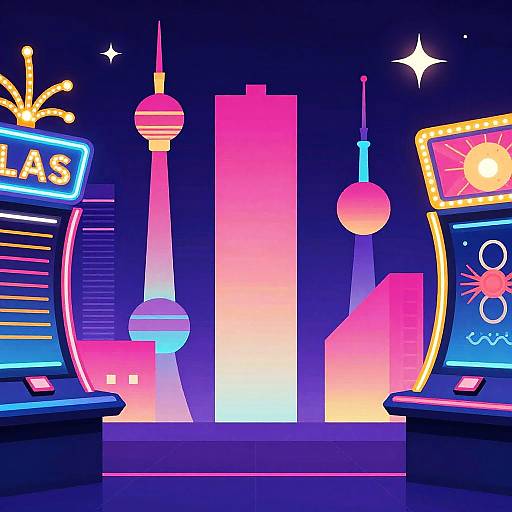 Vibrant Neon Casino Color Palette