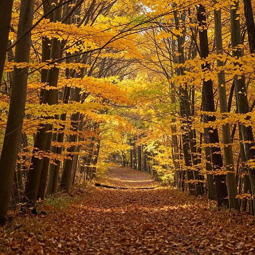 Eternal Autumn Forest Pathway