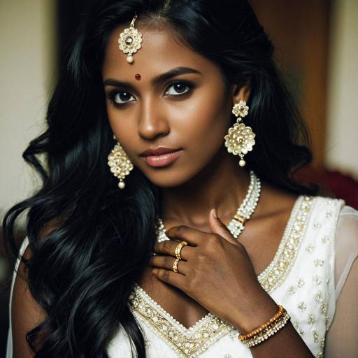 Elegant Indian Bridal Wear Portrait