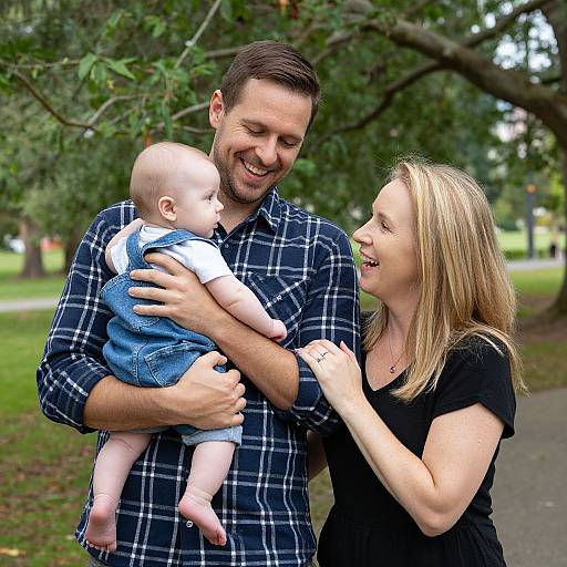Joyful Family Portrait in Seattle Park
