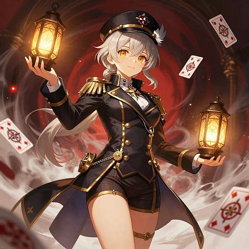 Victorian Naval Anime Sorceress