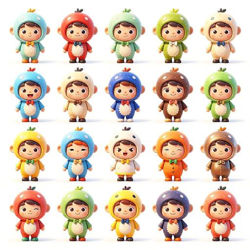 Quirky Cartoon Characters Collection