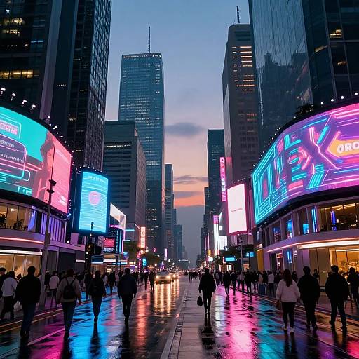 Tabxi Futuristic Cyberpunk Cityscape