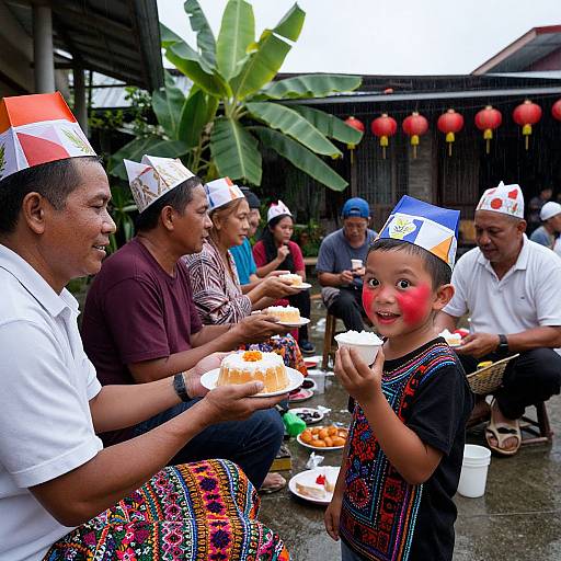 Philippine Festival in Rainy Afternoon