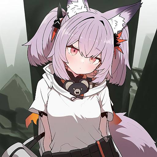 Illustration of Morte (arknights), arknights in the style of Sumiyao (amam)