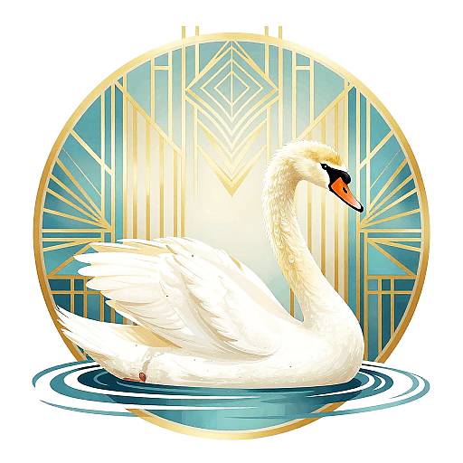 Art Deco Swan Synth Design