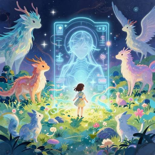 AI Anime Creator Visualizing Magic