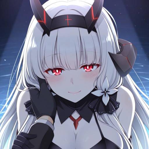 Illustration of Air defense princess, kantai collection in the style of Hoshino ouka