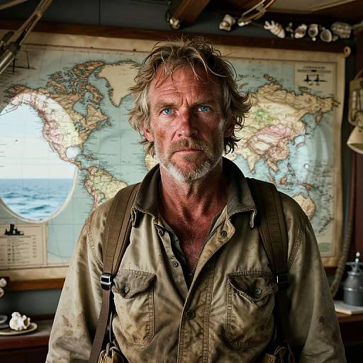 Portrait of a Weathered Shipwreck Explorer