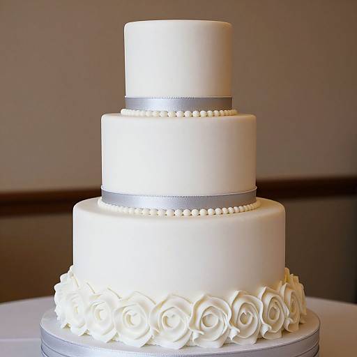 Elegant Three-Tiered Wedding Cake