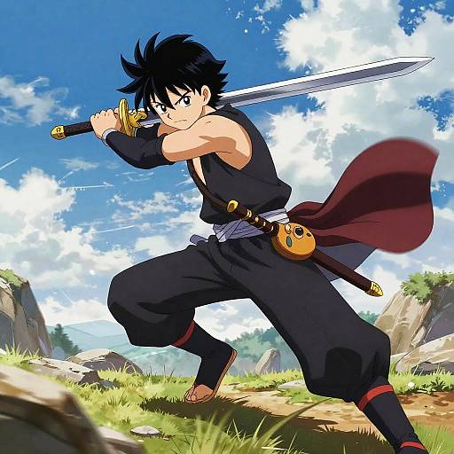 Heroic Anime Sword Poses