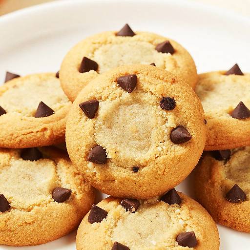 Close-Up of Chocolate Chip Cookies