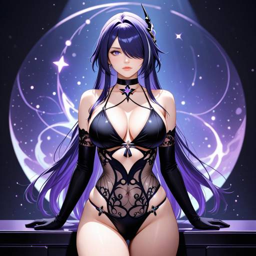 Enchanting Cowgirl in Opulent Salon