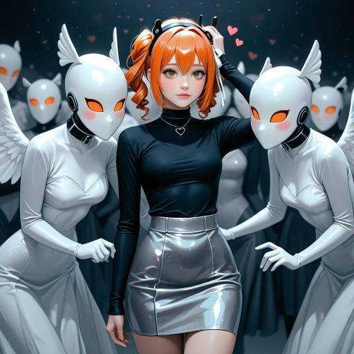 Coy Cowboy Shot: Orange-Haired Girl