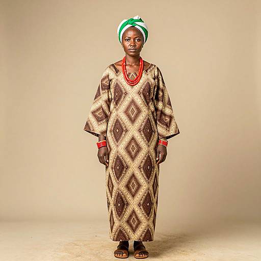 Ndebele Woman in Traditional Attire