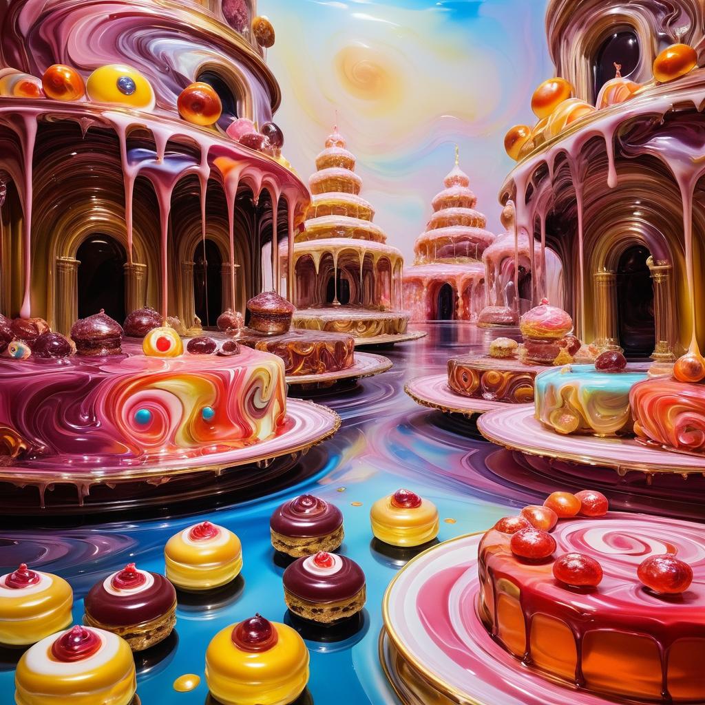 Surreal Melting Sweets and Grotesque Interiors