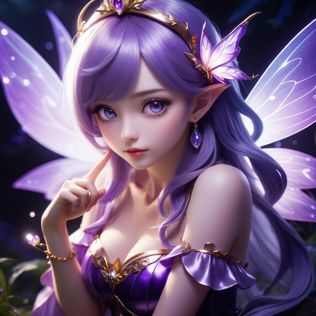 Mischievous Fairy in Ecchi Art Style