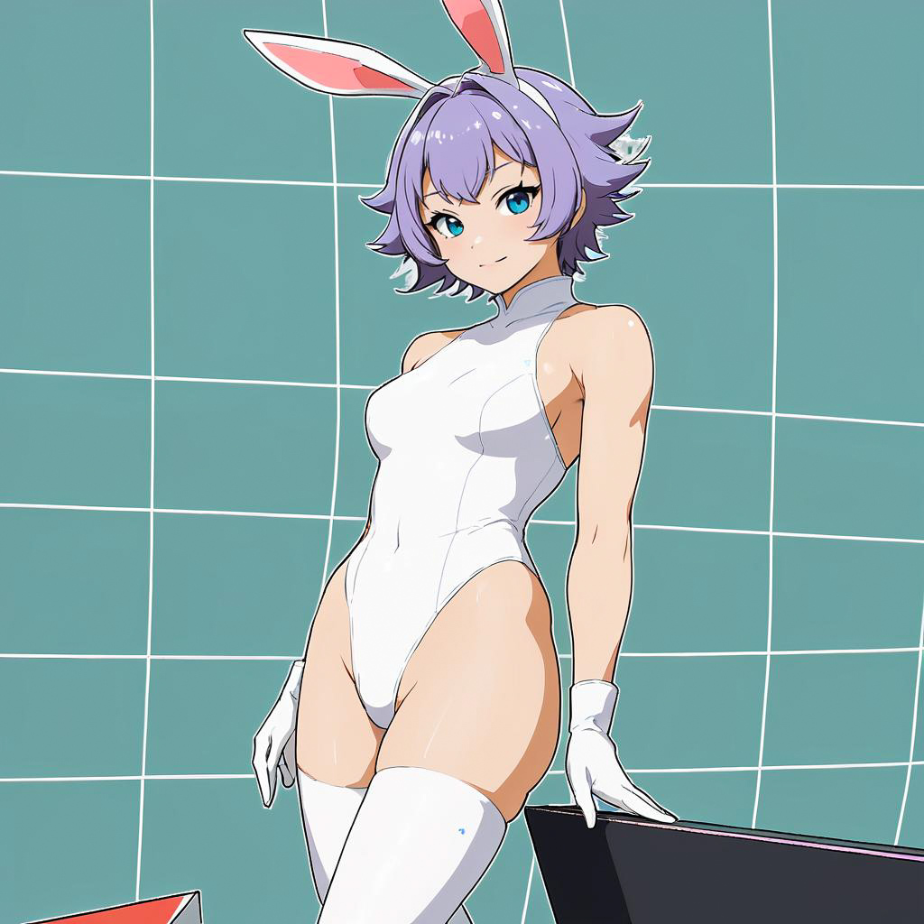 Smirking Senpai in Bunny Girl Outfit