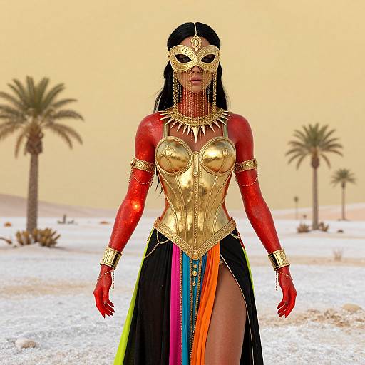 Hyper-Realistic Portrait of Ancient Deity