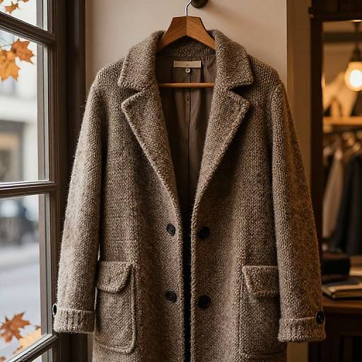 Vintage Wool Coat in Cozy Boutique