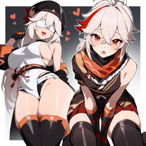 Heartfelt Character in Stylish Attire