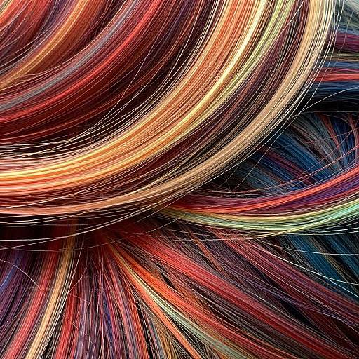 Vibrant Abstract Wool Hair Texture