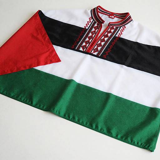 Traditional Clothing with Palestinian Flag Colors