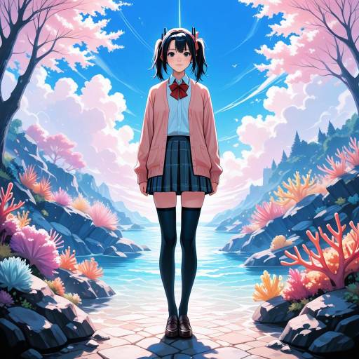 Adachi Rei in Dreamy School Outfit